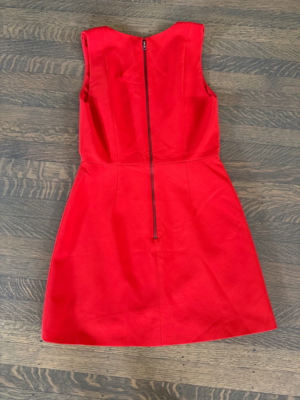 Alice + Olivia Lennon Red Side Zip Mini Dress EUC 10